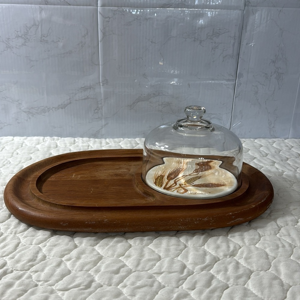 Vintage Goodwood Teak CHEESE‎ Board DEADSTOCK